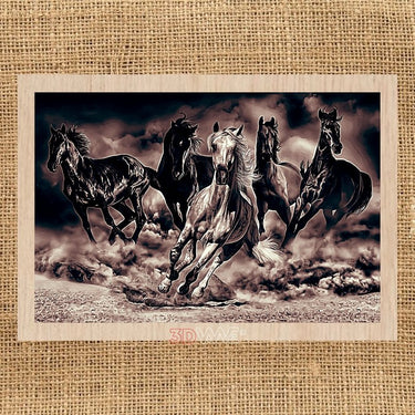 HORSES laser-ready grayscale files 3DWave.us